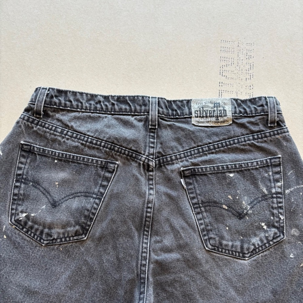 Vintage 90s black Levi's SilverTab Denim Shorts